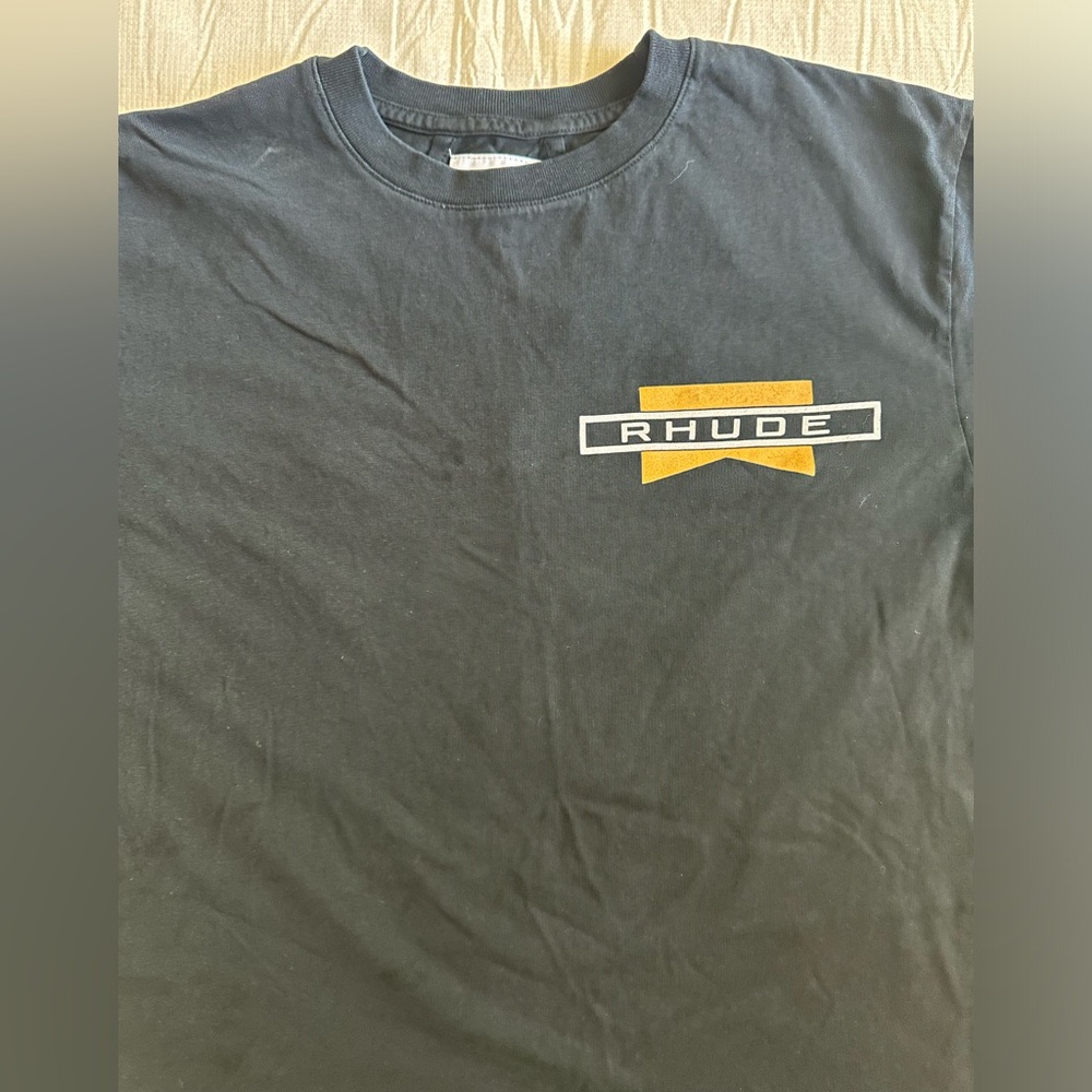 Rhude Slogan Print Graphic Tee